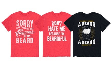 Men's Humorous Beard Graphic Tees