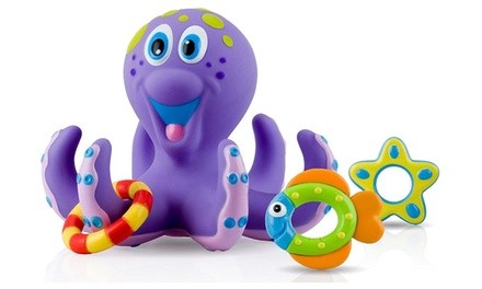 Nuby Octopus Hoopla Bathtime Fun Toys - Purple