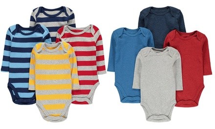 Wan-A-Beez 4 Pack Baby Girls' and Boys' Long Sleeve Bodysuits