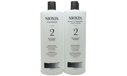 Nioxin System 2 Liter Duo Cleanser & Scalp Therapy Conditioner 33.8 Oz