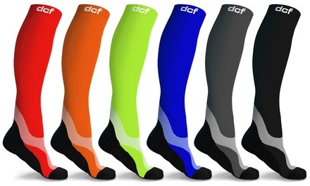 DCF Recovery and Support Tonal Compression Socks (6-Pack)