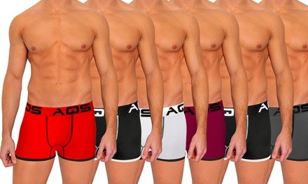 AQS Men's Fitted Boxer Briefs (6-Pack) (Sizes S & XL)