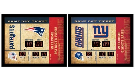 NFL Bluetooth Scoreboard Wall Clock