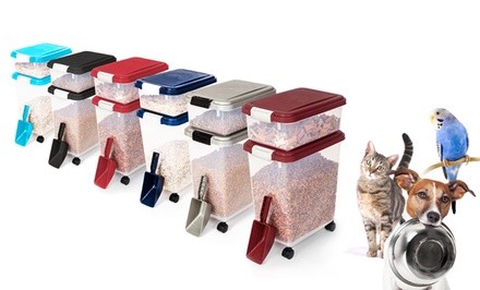 Pet-Food Bins and Scoops (3-Piece)