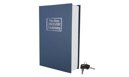 Stalwart Dictionary Diversion Book Safe with Key Lock