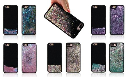 Quicksand Bling Glitter Flowing Black Liquid Case for iPhone 6/6 Plus/6s/6s Plus/7/7 Plus/8/8 Plus