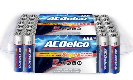 ACDelco Re-Closeable Pack AA or AAA Batteries (60-Pack)