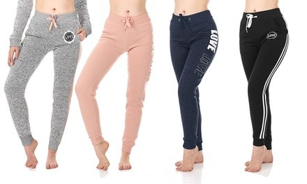 Women's Soft and Comfy Fleece Jogger Sweatpants