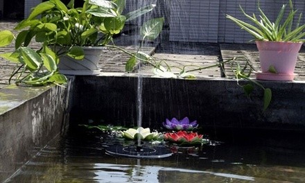 Solar-Powered Floating Water Fountain (1- or 2-Pack)