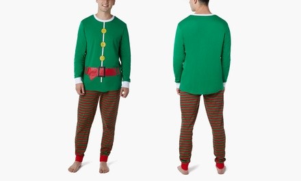 Elf Pajama Set for Women or Men (2-Piece) (Men Sizes S & M)