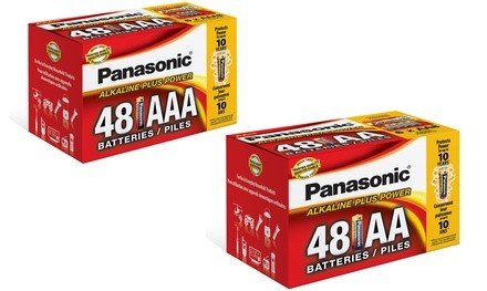 Panasonic Alkaline Plus Power AA or AAA Batteries (48-Pack)