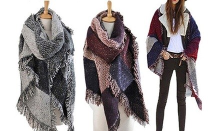 Vincenza Women's Oversized Blanket Scarf